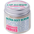 Handmade Heroes Peppermint Lip Scrub - 100% Natural Vegan Conditioning Lip Exfoliator & Sugar Polish for Dry Chapped Lips - Lip Plumper & Hydrating Lip Therapy for Smooth Supple Lips 1 oz