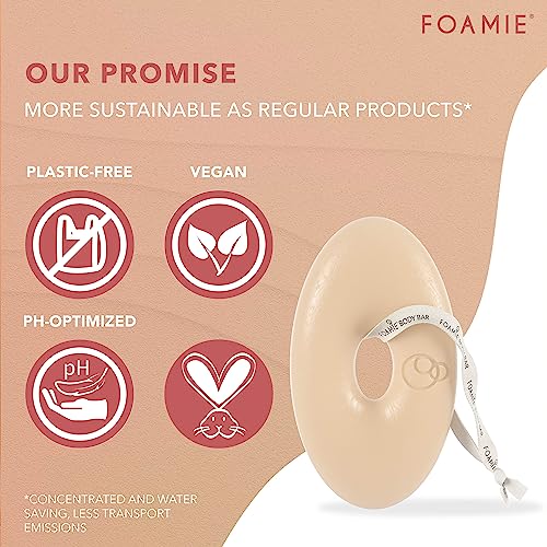 Foamie 2-in-1 Natural Body Bar Soap-Free, Body Wash Women & Men for Smooth Skin, Oatmeal Vegan Body Wash Refreshing, Body Wash for Dry Skin with Papaya & Oat Milk, Sulfate Free Body Wash