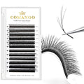 CoMango Fox Eye Lashes Extension Flying YY Lashes 5D Mutil-layer Y Shaped Lash Mink Premade Lash Fans C/D Curly Foxy YY Lashes Natural Fluffy Handmade Individual Eyelash Fans(Black,5D-C-mix8-13mm)