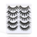 False Eyelashes Fluffy Wispy Big Eyelashes 3D Faux Mink Lashes Thick Volume Long Soft Dramatic Strip Eye Lashes 5 Pairs
