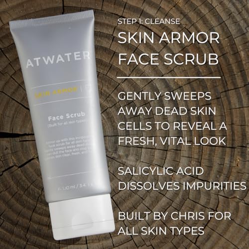 ATWATER Arctic Horizon Gift Set ? Men¡¯s 3-Piece Skincare Kit with Face Scrub, Eye Cream & Moisturizer, Clean Skincare Set for Daily Hydration