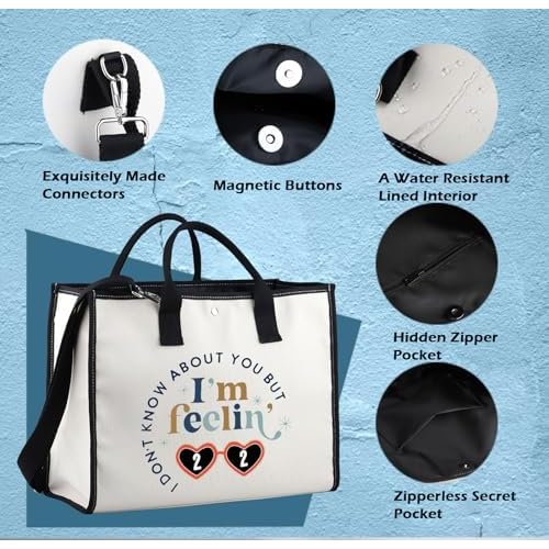 XYANFA I'm Feeling 22 Makeup Bag 22 Birthday Gift Singer Fans Gift Singer's Merchandise (feelin' 22 tote bag)