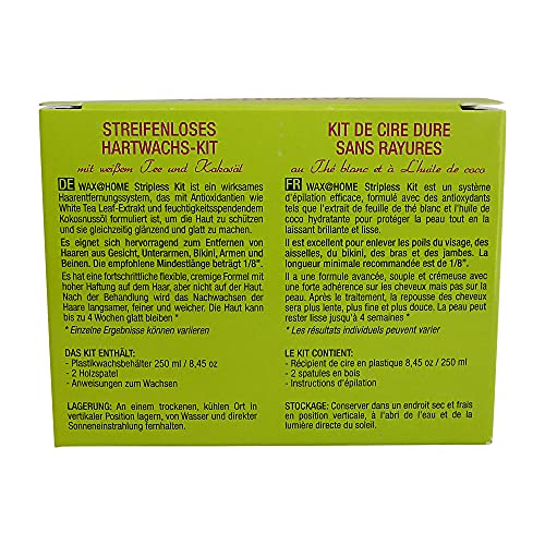 Wax at Home Microwavable White Tea Cream Stripless Wax Kit 8.45 Ounces by Wax Necessities Waxness