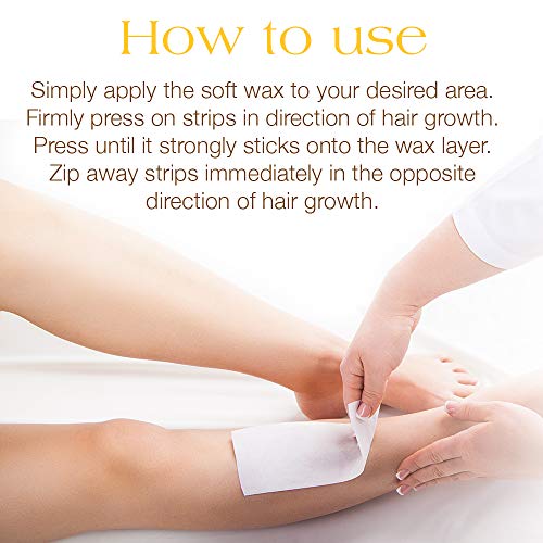 Gigi Non Woven Cloth Epilating Roll for Hair Removal, Facial Waxing Strip Roll for Soft Waxes, 50 Yards