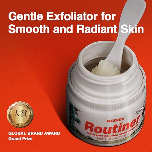 AXENDA Routiner, Gentle Exfoliating Sleeping Peel Pack, Dull, Pigmentation, Blackhead, Acne, Sensitive Skin, Korea skin care, AHA,BHA, PHA, 15ml/0.50 fl.oz.