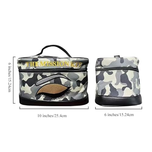 Beyond Shadow Ops¢â Mission Kit ? Makeup, Toiletry Bag & Travel Cosmetic Organizer with Secure Compartments, Gift for Travelers and Makeup Lovers