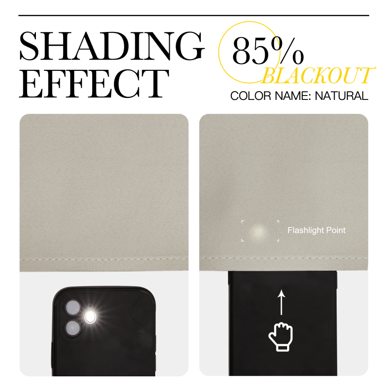 Blackout Curtains Set of 2 - Insulating Window Drapes for Winter & Energy Saving