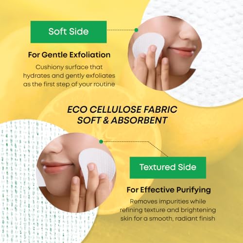 Green Tangerine Radiant Tone Up Pads ? Korean Toner Pads with Niacinamide, Centella Asiatica & Vitamin C, Dark Spot Corrector, Tone-Up & Hydrating Face Toner 50 Pad