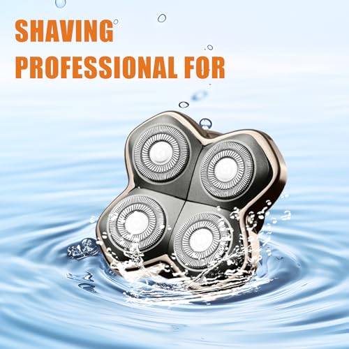 Replacement Blade Shaver PRO 2 Head for Electric Shaver Compatible with Skull Pitbull, Butterfly Kiss PRO & Palm Shavers (3Pack)