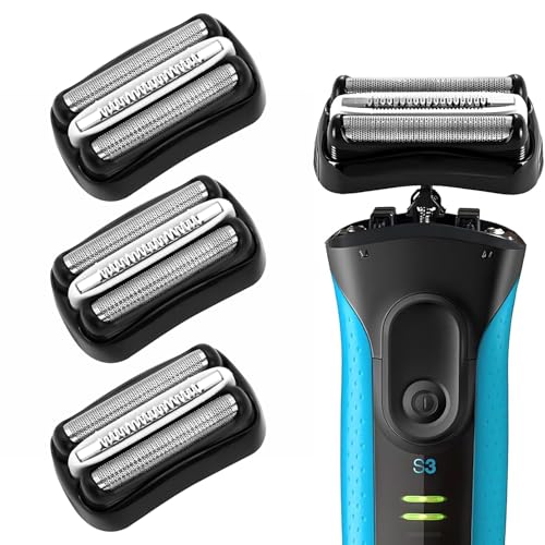 Series 3 32B Replacement Head, Series 3 Electric Shaver Replacement Head for Braun S3 Foil & Cutter Razor Heads, Applicable for Braun S3 3040s 3010s 310s 3000s 3050cc 3080s 390cc Etc 3pack