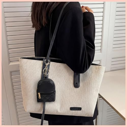 6 Pcs Mini Backpack Keychain Cute Cosmetic Bag for Women PU Leather Makeup Bag Key Pocket Lipstick Bags Card Holder Data Cable Organizer Zipper Pouch with Lanyard Ideal for Gift