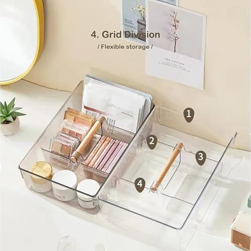 RS ONE Multifunctional Storage Box | Perfect Storage Organization cosmetic box holder, suitable for kitchen,countertop dressing table and bathroom table storage