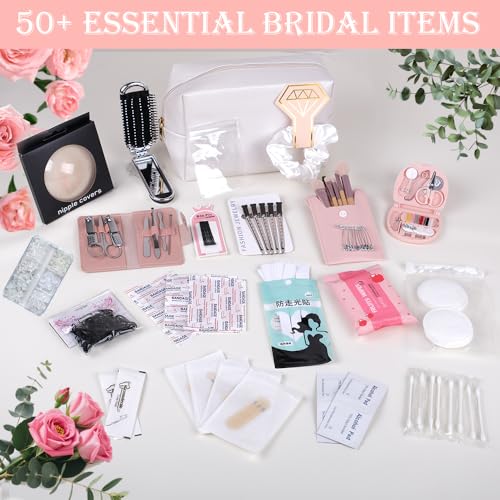 Emergency Kit for Women ? Mini Emergency Kit with 50+ Bridal Suit Essentials, Purse Essentials Kit, Wedding Day Survival Kit, Emergency Bride Kit, Women¡¯s Emergency Kit, Wedding Survival Kit