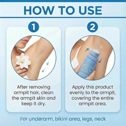 Ingrown Hair Treatment Serum ? Smoothing Solution for Razor Bumps & Hair Removal Aftercare | Hydrating Care for Underarms, Legs, Bikini Line & Arms