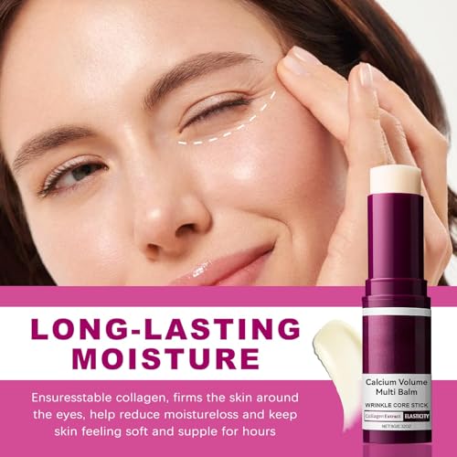 Eye Care Duo ? Calcium Multi Balm Stick & Hydrogel Under Eye Patches (60 Patches / 30 Pairs) ? Hydrating & Smoothing Eye Treatment ? Gentle, Travel-Friendly Skincare Set