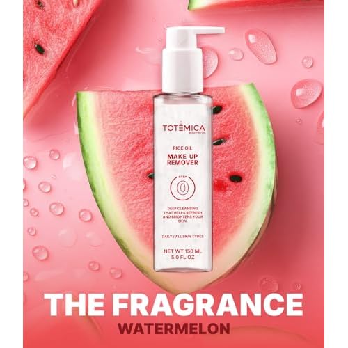 TOT?MICA Make up Remover, Cleansing Oil with Rice Bran & Jojoba, Waterproof Mascara Remover, Gentle & Hydrating Facial Cleanser for All Skin Types, Desmaquillantes para la cara - 150ml