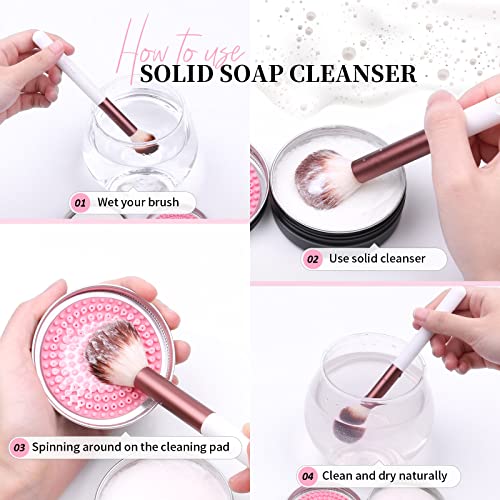DUcare Makeup Brushes Duo End+Makeup Brush Cleaner