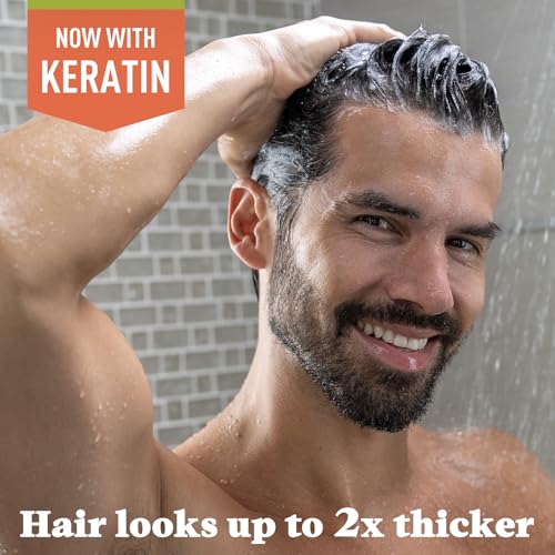 SHAMPOO Just for Men Control GX Grey Reducing for Lighter Shades of Hair, Blonde to Medium Brown, Gradual Hair Color with Keratin, 4 Fl Oz - Pack of 3 (Packaging May Vary)