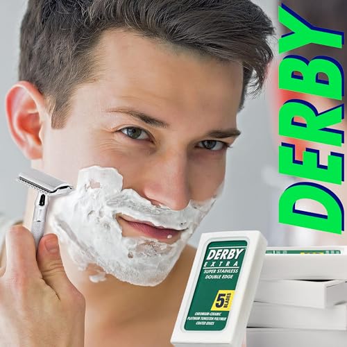 1000 "Derby Extra Professional" Double Edge Razor Blades for straight razor (1000)
