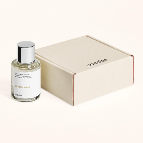 Dossier - Woody Sage - Eau de Parfum - Inspired by J.Malone's Wood Sage & Sea Salt - Perfume Luxury - Pure Infused - Paraben-Free - Vegan - For Women Men Unisex - Fragrance 1.7 Fl oz (Spray 50ml)