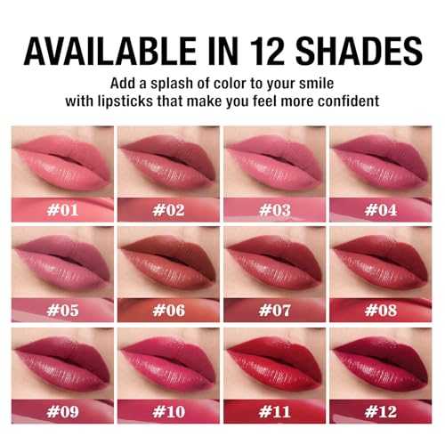 Jolilab 6 Colors Cream Texture Lip Gloss Set - Highly Pigmented,Hydrating, Moisturizing Makeup for Women£¨SetB 6Color£©