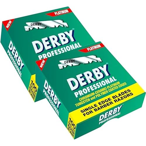 200 "Derby Professional" Single Edge Razor Blades for straight razor