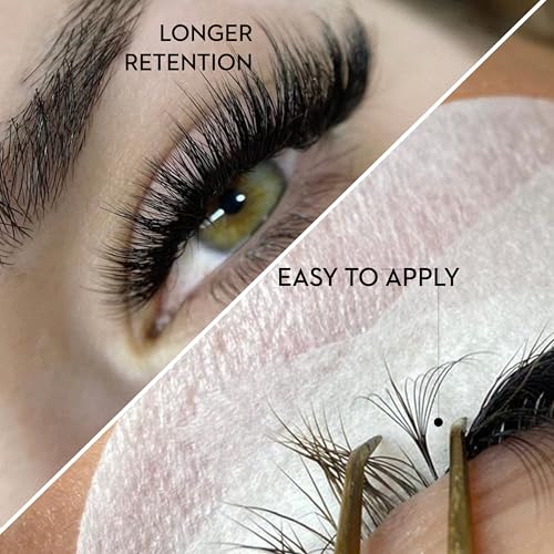 One V Salon Pro 8D Camellia Promade Loose Fans, 500 Premade Layered Volume Lash Fans | C Curl | 0.07 mm | 11-13-15 mm Mixed in Each Fan | Thin Base, Hand-Crafted Eyelash Extensions (8D-C-Curl)