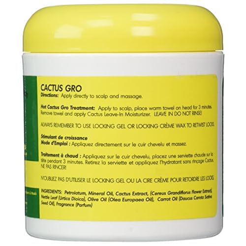 Jamaican Mango & Lime Cactus Gro ? Loc & Twist Strengthening & Thickening Hair Treatment ? Moisturizes, Repairs, and Prevents Breakage for Natural Hair ? 6 oz