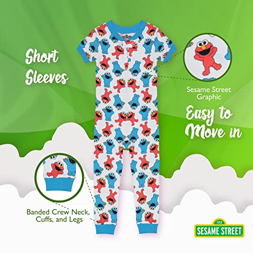 Sesame Street boys Little Footless Pajamas
