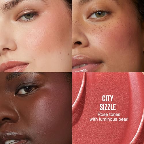 Maybelline Sunkisser Multi-Use Liquid Blush and Bronzer, Blendable, Longwear, Glowy Make Up, City Sizzle, 1 Count