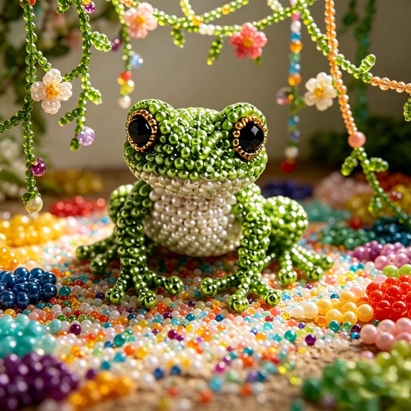 DIY Animal Beading Kit for Kids & Adults - 3D Seed Bead Art Craft Set for Teens and Beginners