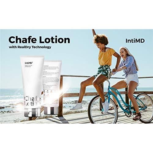 IntiMD Chafe Lotion RealDry formula Anti-Chafe Cream Protect Sensitive Skin from Chafing, Rubbing, Friction for Inner Thighs, Under Breasts, Underarms, Shoulders, Running, Cycling