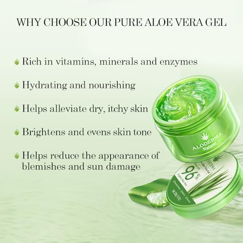 All Purpose Aloe Vera Gels Set - 2 Pieces - 200g Aloe Vera Gel & 45g Aloe Vera Gel Travel Size