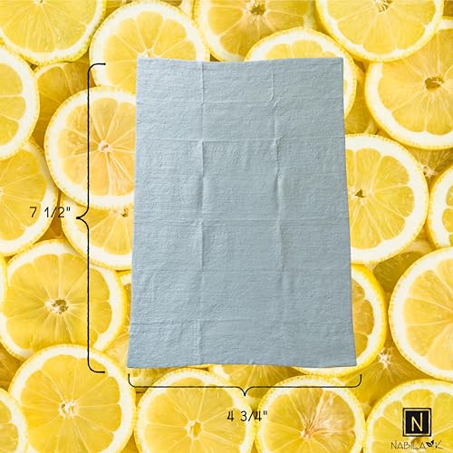 Lemon Fresh Scented Moist Towelettes Single Use by Nabila K - Alcohol-Free, Plant-Based with Natural Ingredients - Individually Wrapped Disposable Travel Size Wipes with Bamboo Case - 20 Count