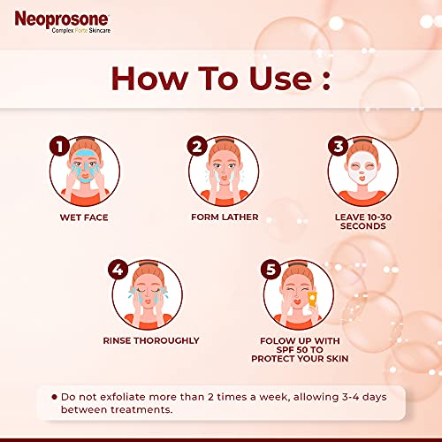 Neoprosone, Skin Brightening Soap |7.1 oz / 200 g | Exfoliating Soap Bar - Cleansing Bar For Body, Knees, Face, Armpits | with Glycerin