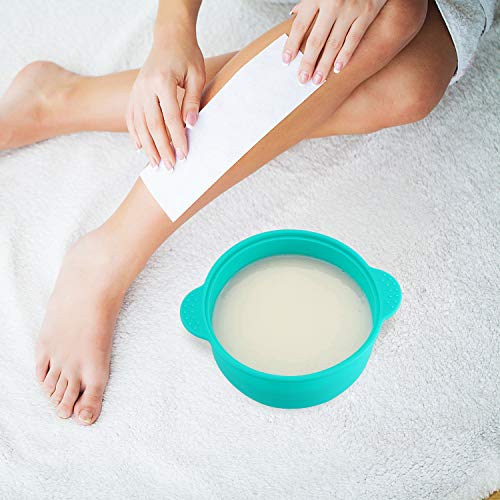 Boao 3 Pieces Silicone Wax Pot Replacement, 14 oz Wax Pot Insert for Hair Removal Wax Warmer Liner, Removable Waxing Bowl for Home Use, 500 ml