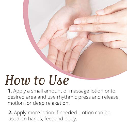 Gena Mani Spa Massage Lotion - Deep Moisturizing Body Lotion for Massages Therapy with Argan Oil, Massage Cream for Hands, Feet & Body, 16 fl oz