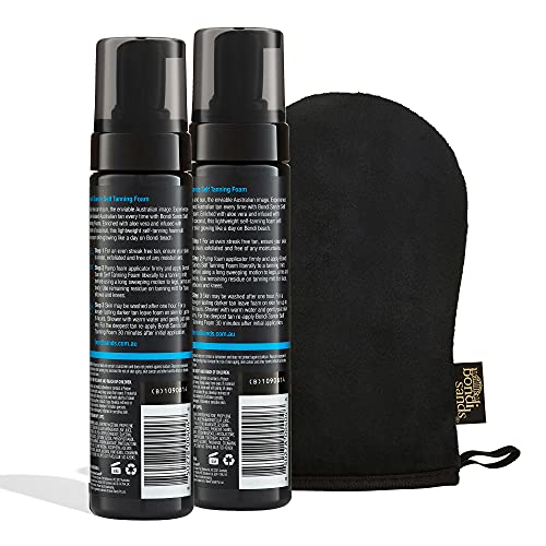 Bondi Sands Self Tanning Foam + Application Mitt | Includes Lightweight Sunless Foam + Reusable Mitt for a Flawless Finish