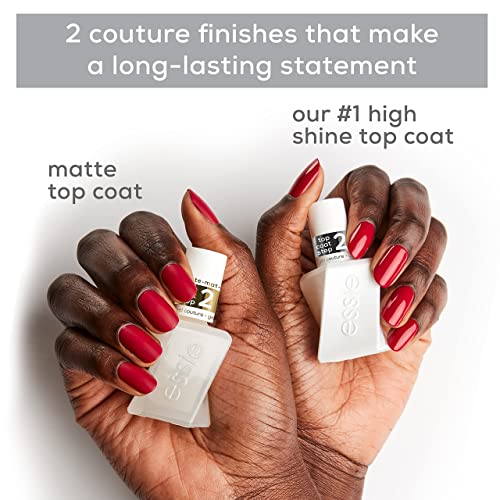 Essie Gel Couture Long-Lasting Nail Polish, 8-Free Vegan, Deep Red, Spiked With Style, 0.46 fl oz