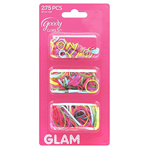 Goody Glam Ouchless Polybands Elastics, Multi Size, 275 ct