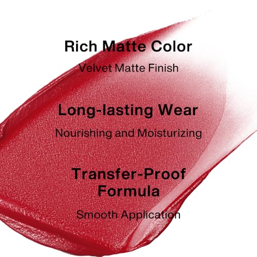 INTO YOU Velvet Matte Liquid Lipstick, Long-lasting Transfer-proof Lip Velvet Stain, Non-Sticky Waterproof Lip Tint, Smooth Silky Smudge-proof Lip Gloss, Full Coverage, for Women Makeup, VT05