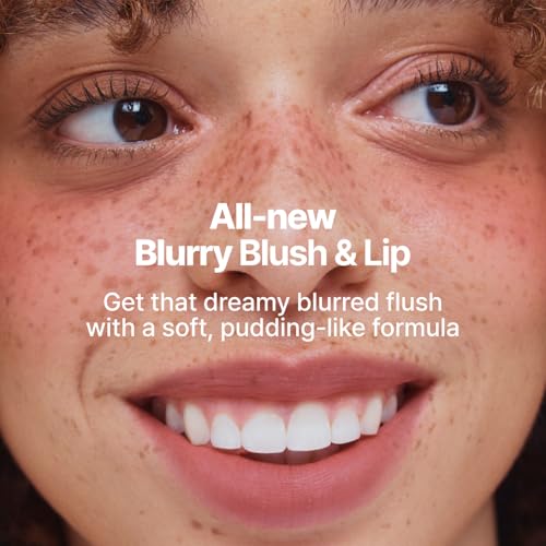fwee Blurry Pudding Pot | Airbrushed Blush & Lip, Buildable & High Pigment, Long-lasting, Lightweight, Natural Soft Matte Finish, Satin Finish Blurring Blush - My (Peachy Nude) | 0.17 oz