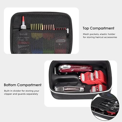 ProCase Barber Case with Washable Oilproof Inner Casing Bundle Hard Barber Accessories Case