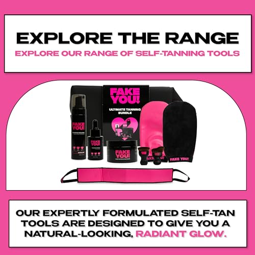 Fake You! Tanning Mitt - Dual-Sided Fake Tan Mitt for Flawless Application - Self Tan Mitt 100% Waterproof, Vegan & Cruelty-Free, No Stained Hands, Professional Finish