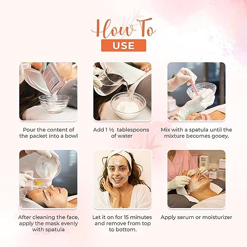 BR?UN Jelly Mask Bundle of 24 Different Treatment Flavors - Spa Set of Rubber Peel off 30 Masks for Teenagers, Men and Women