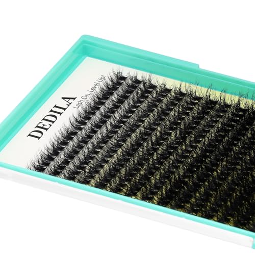 16Rows 50D Fluffier Cluster Lashes DIY Eye Lashes Extensions Wispy 320 Pcs Individual False Eyelashes Mixed 10-18mm Easy Grafting (50D-10-18MM MIX)
