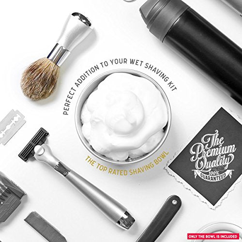 Perfecto Chrome Shaving Stand and Shaving Bowl