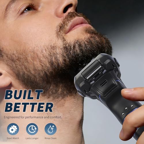 GA.MA Italy Eggo Body Trimmer for Men, Ceramic Blade for Sensitive Areas, LED Light, USB Rechargeable, 5600?RPM, Cordless Full Body Groomer with Guide Combs