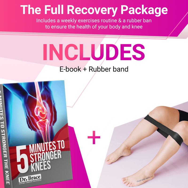Compression Knee Brace with Stabilizers & Gel Pads - Support for Pain & Sports