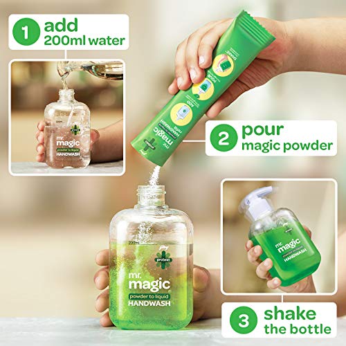 Handwash Refill Mr Magic Powder to Liquid Hand wash Refill Pack with Neem and Aloevera